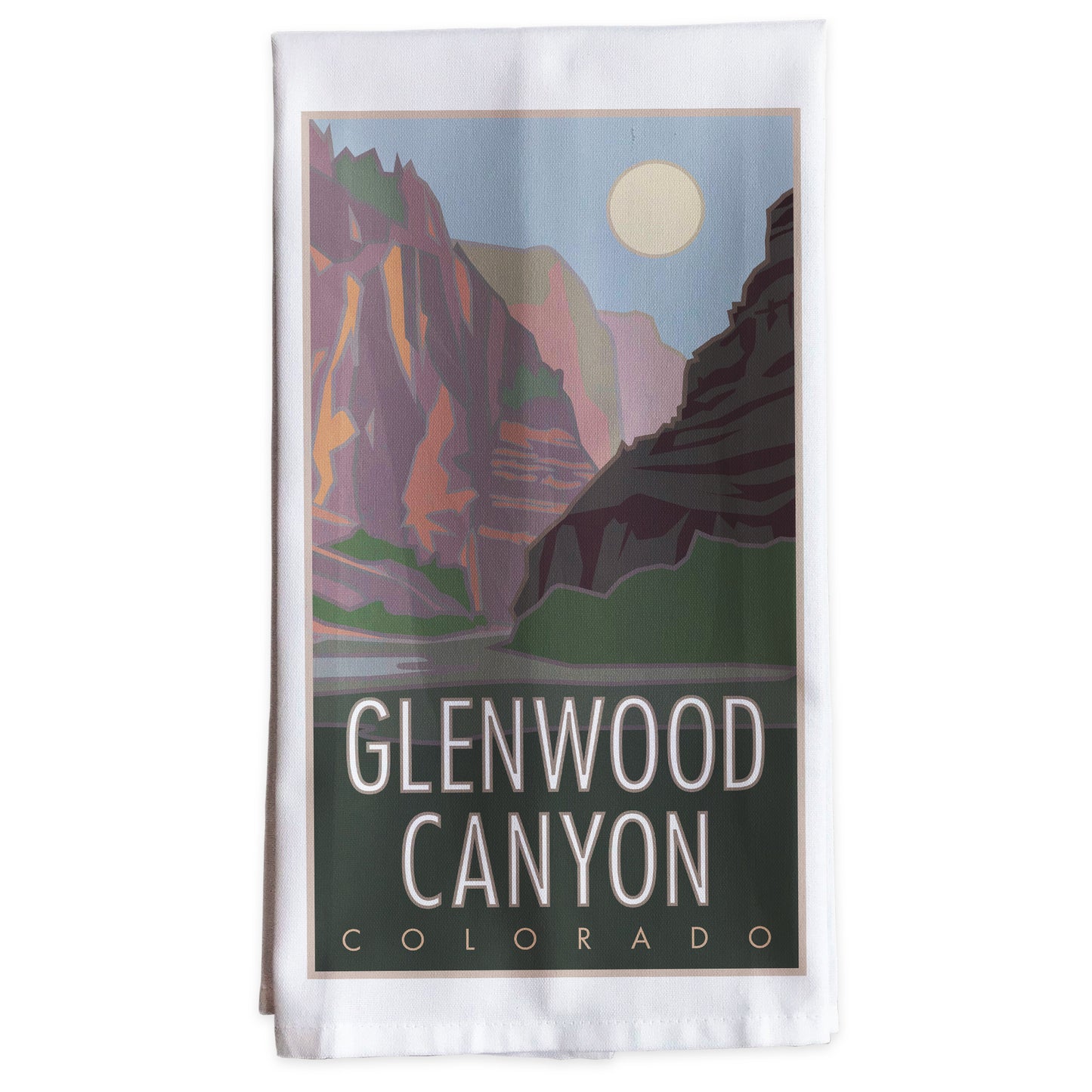 Glenwood Canyon, Colorado -Tea Towel
