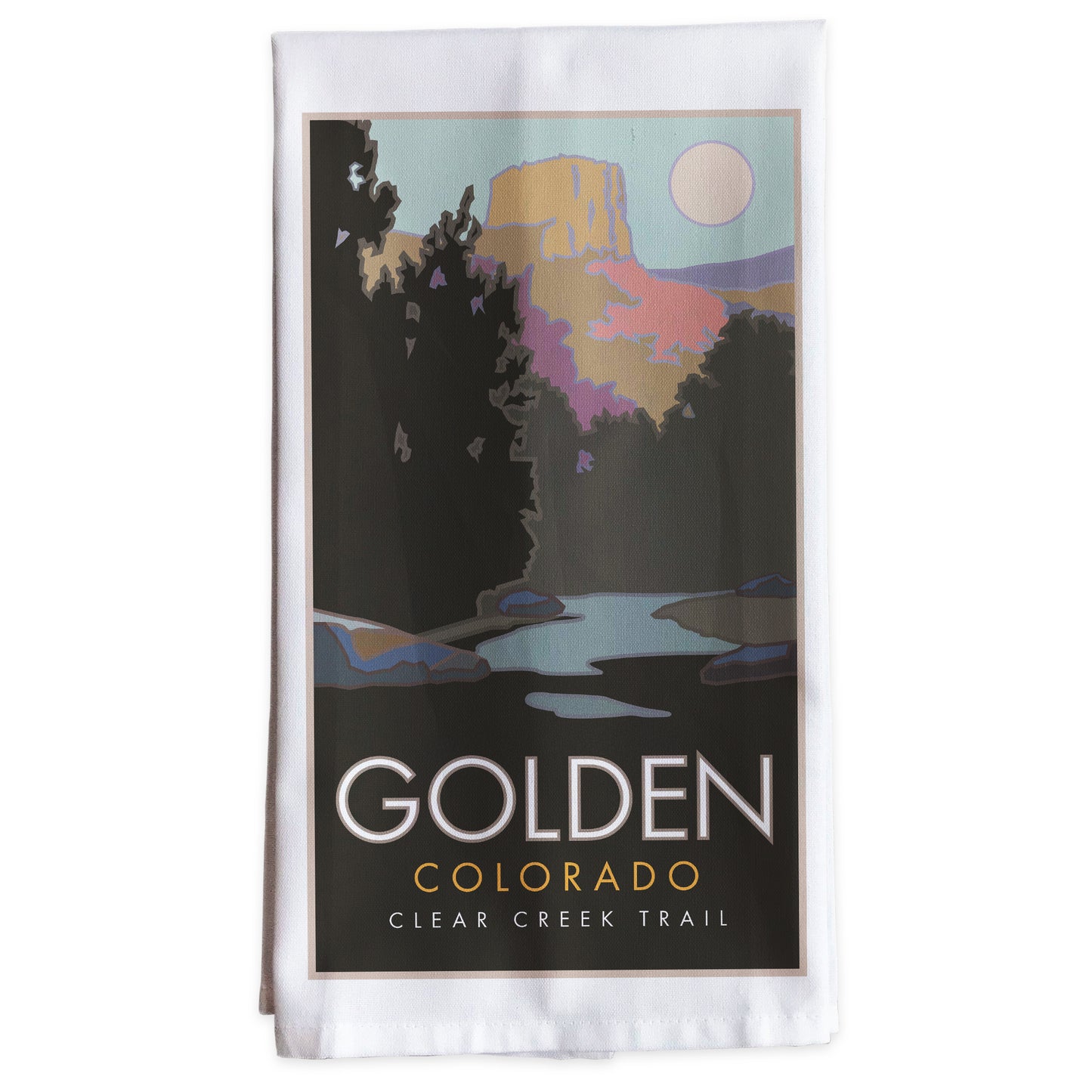 Golden, Colorado -Tea Towel