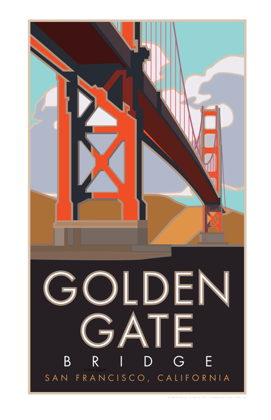 Golden Gate Bridge 1, San Francisco, California - Poster