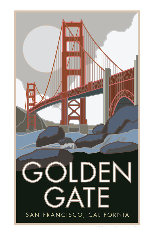 Golden Gate Bridge 2, San Francisco, California - Poster