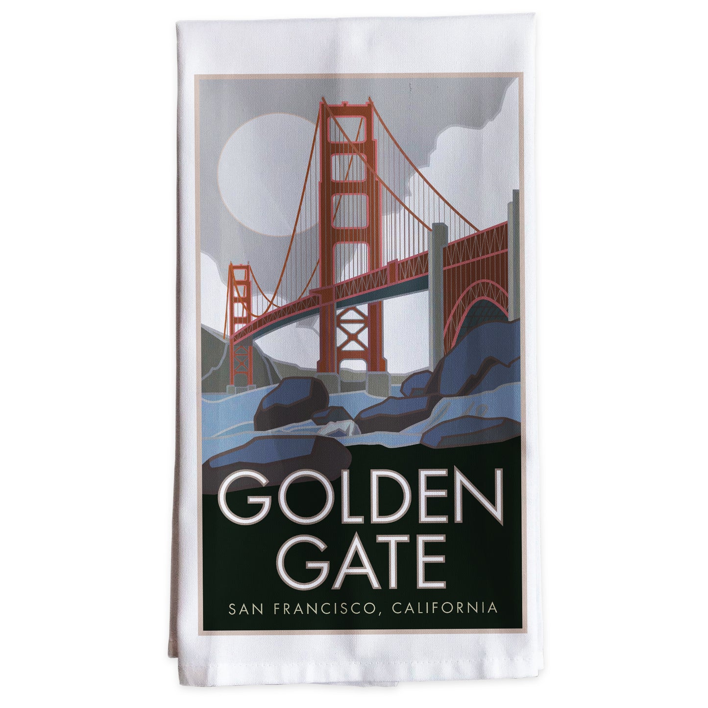 Golden Gate Bridge 2, San Francisco, California -Tea Towel