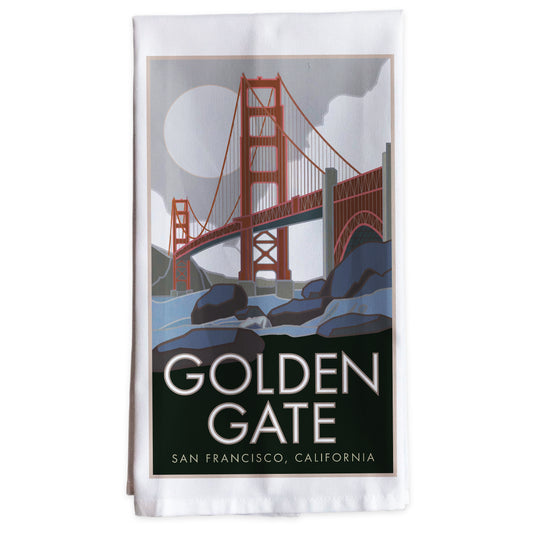 Golden Gate Bridge 2, San Francisco, California -Tea Towel