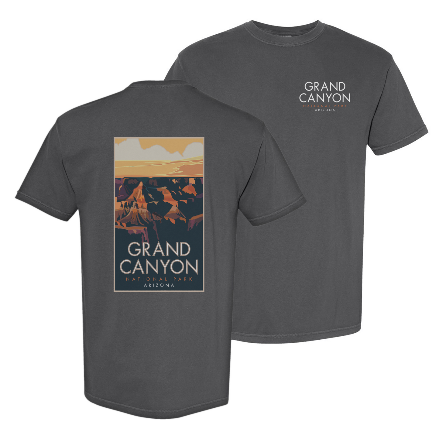 Grand Canyon (Sunset), Arizona - Comfort Colors Heavyweight T-Shirt