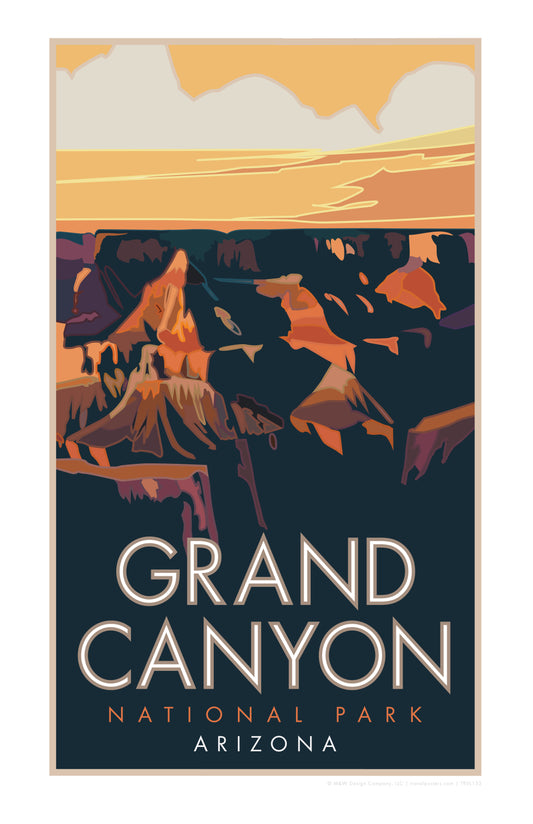 Grand Canyon (Sunset), Arizona - Poster