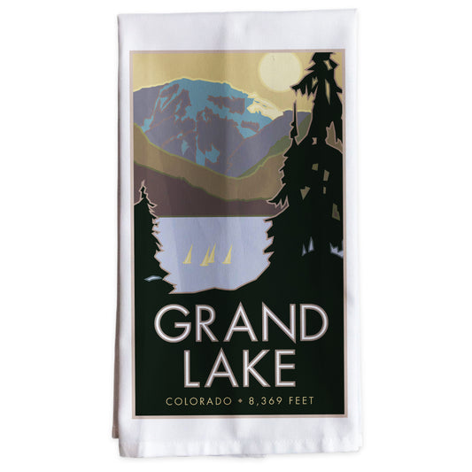 Grand Lake, Colorado -Tea Towel