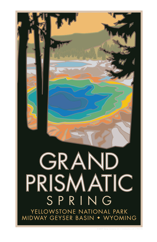 Grand Prismatic Spring, Yellowstone National Park, Wyoming - Poster