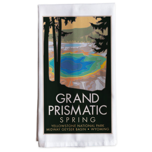 Grand Prismatic Spring, Yellowstone National Park, Wyoming -Tea Towel