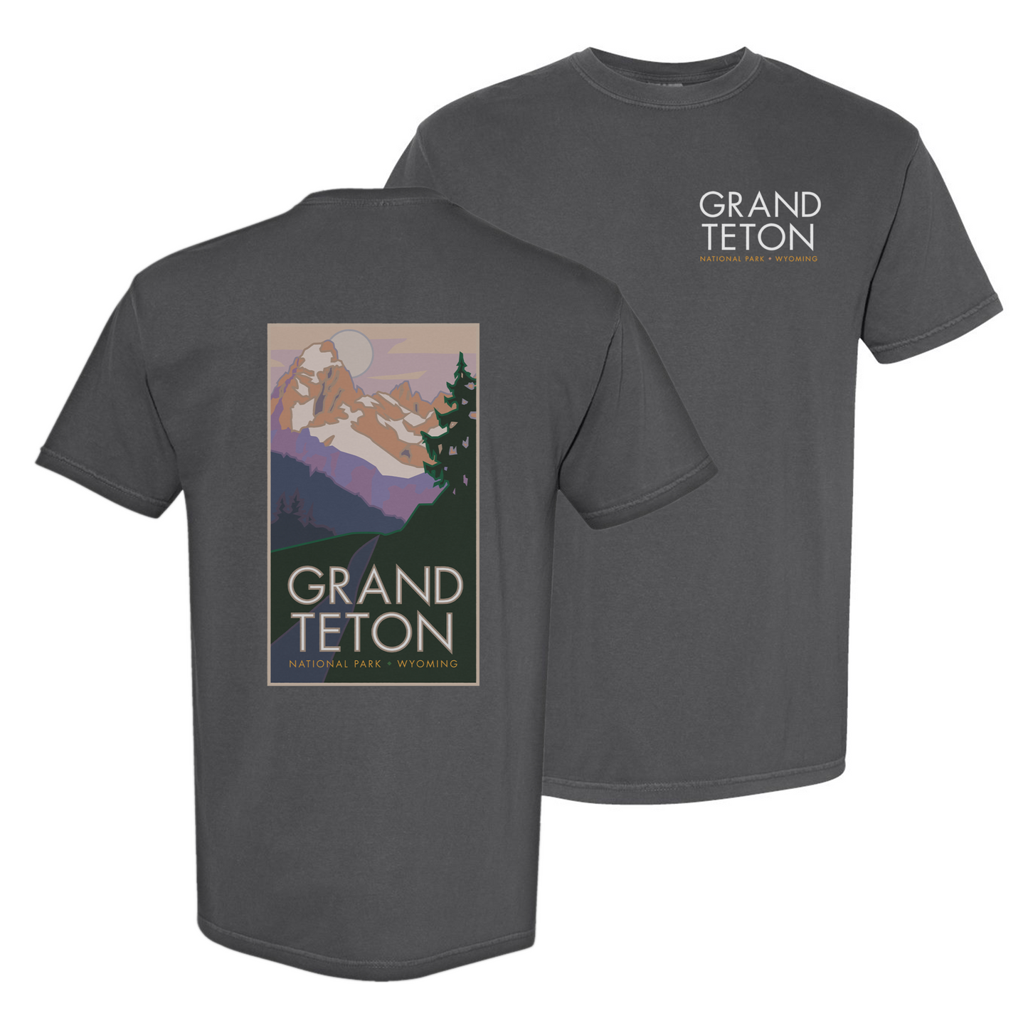 Grand Teton National Park, Wyoming - Comfort Colors Heavyweight T-Shirt