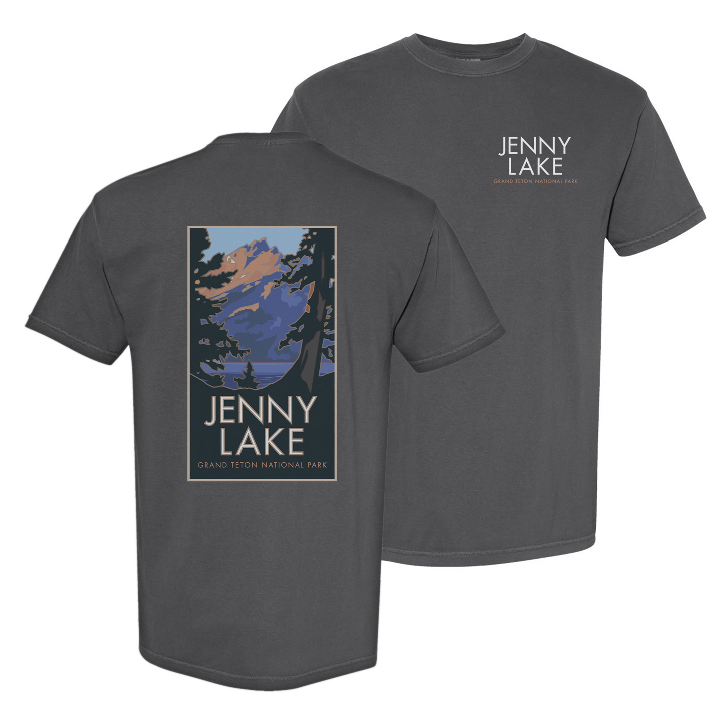 Grand Teton National Park (Jenny Lake) #2, Wyoming - Comfort Colors Heavyweight T-Shirt