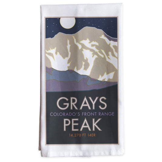 Grays and Torreys Peaks, Colorado - Colorado 14er -Tea Towel