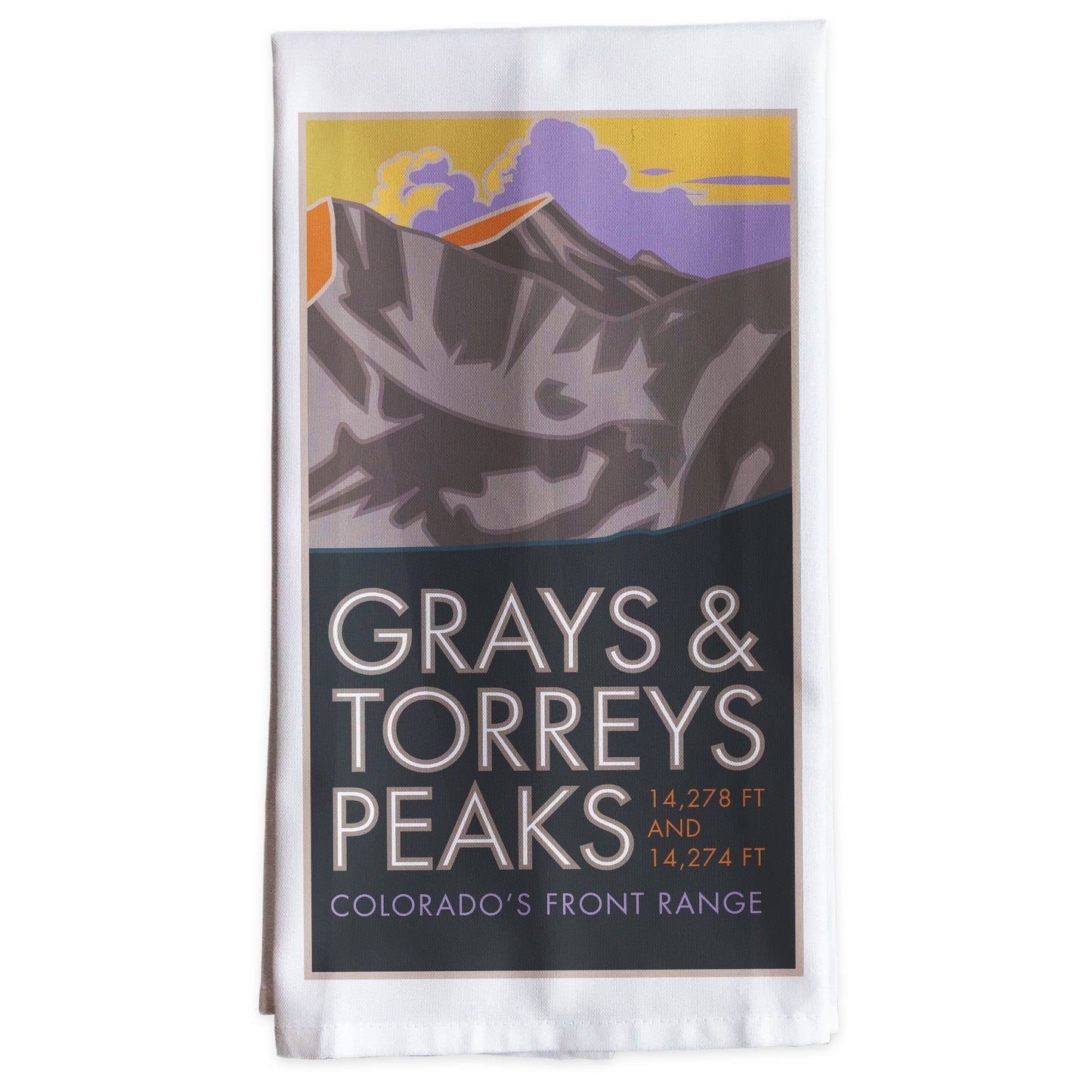 Grays Peak, Colorado - Colorado 14er -Tea Towel