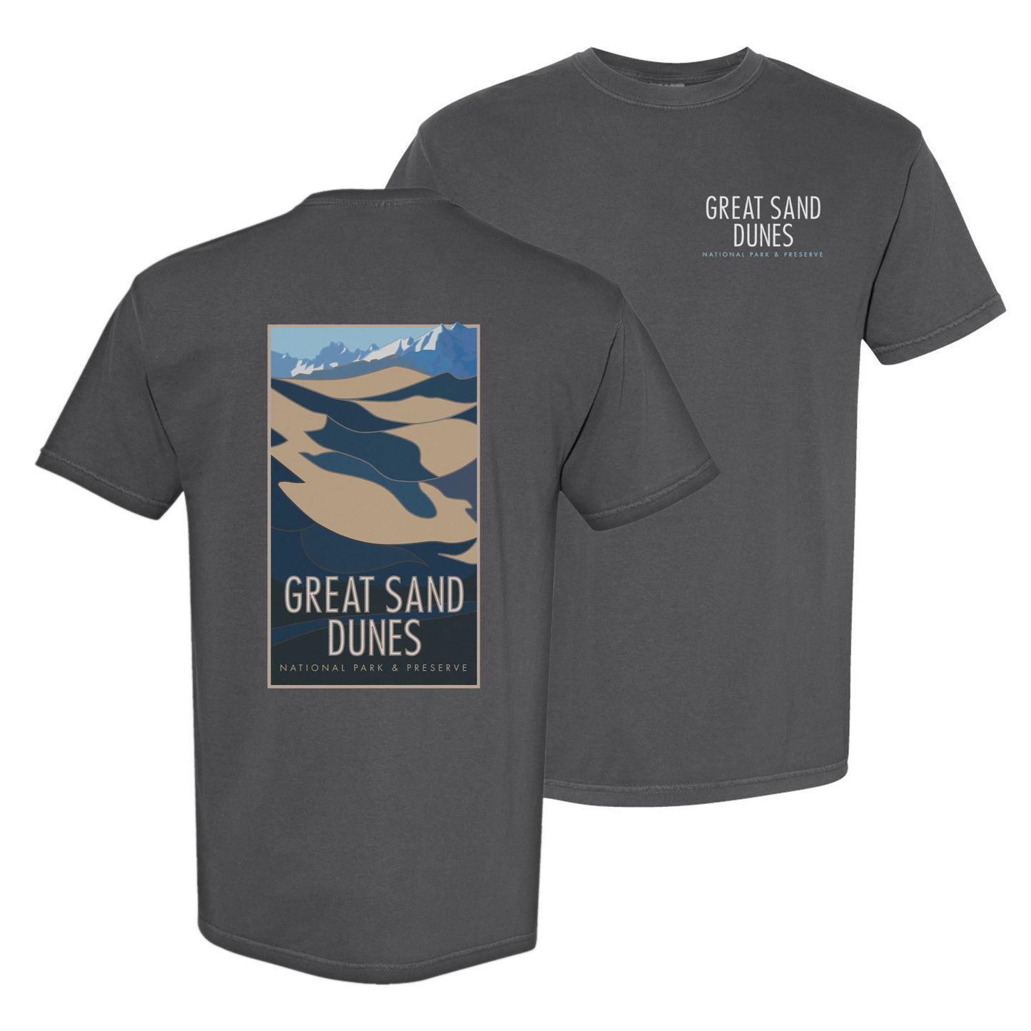 Great Sand Dunes National Park, Colorado - Comfort Colors Heavyweight T-Shirt