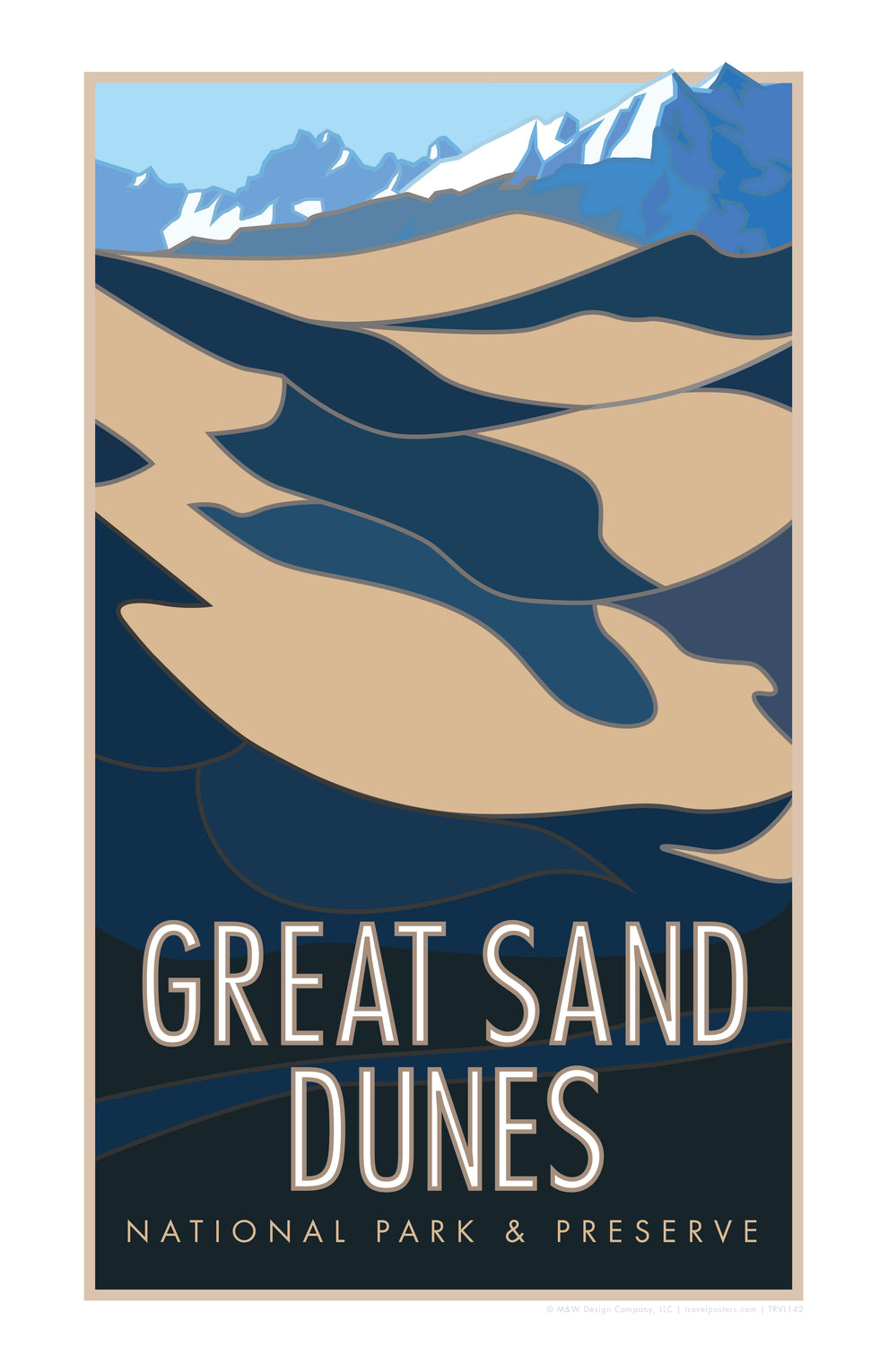 Great Sand Dunes National Park, Colorado - Poster – Travel Posters