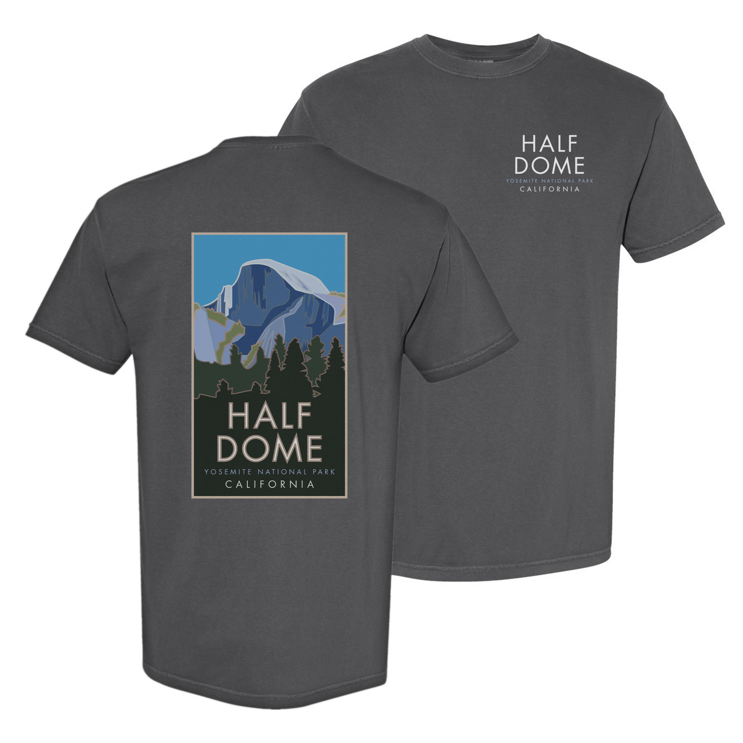 Half Dome, Yosemite National Park, California - Comfort Colors Heavyweight T-Shirt