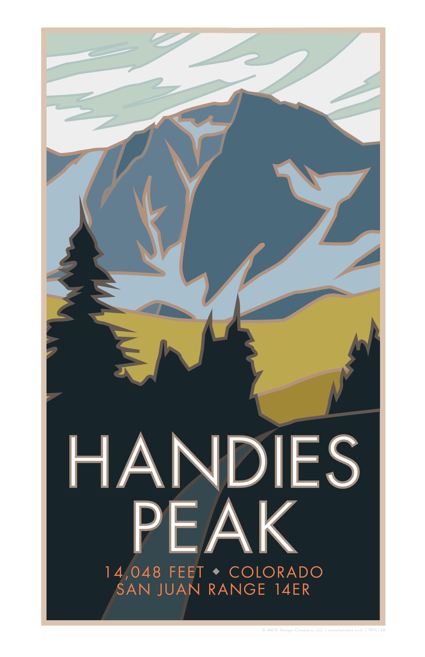 Handies Peak, Colorado - Colorado 14er - Poster