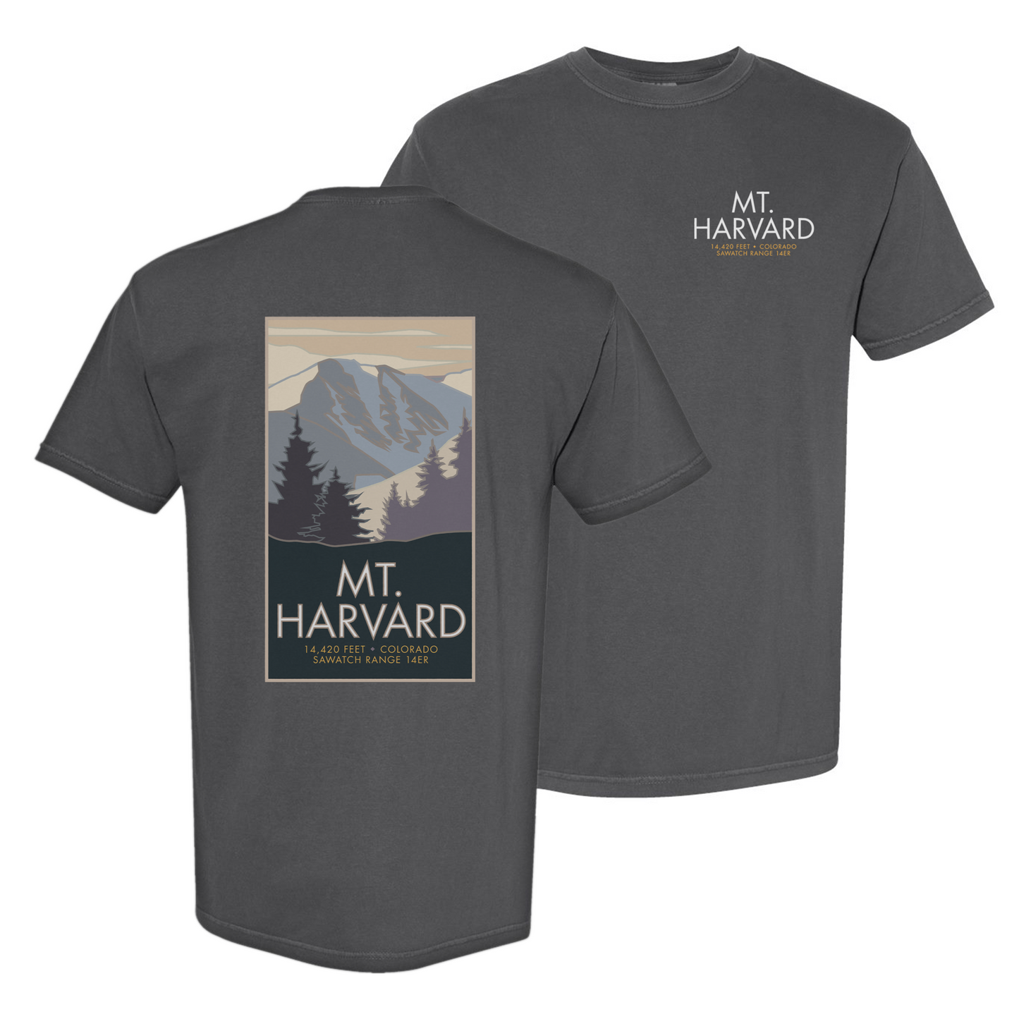 Mt. Harvard, Colorado - Comfort Colors Heavyweight T-Shirt