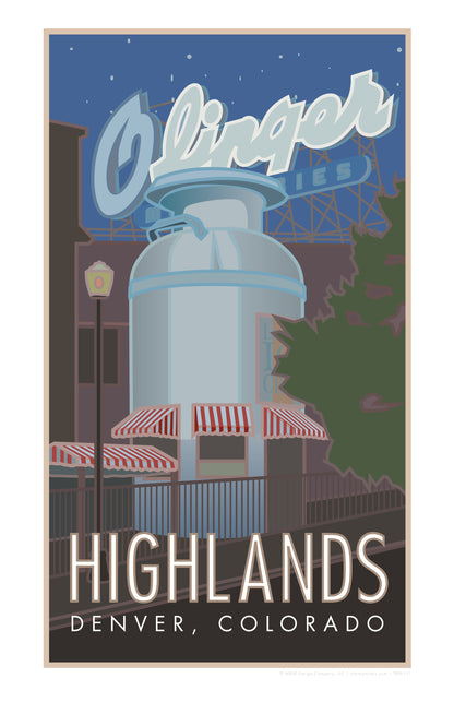 Highlands Neighborhood, Denver, Colorado - Poster