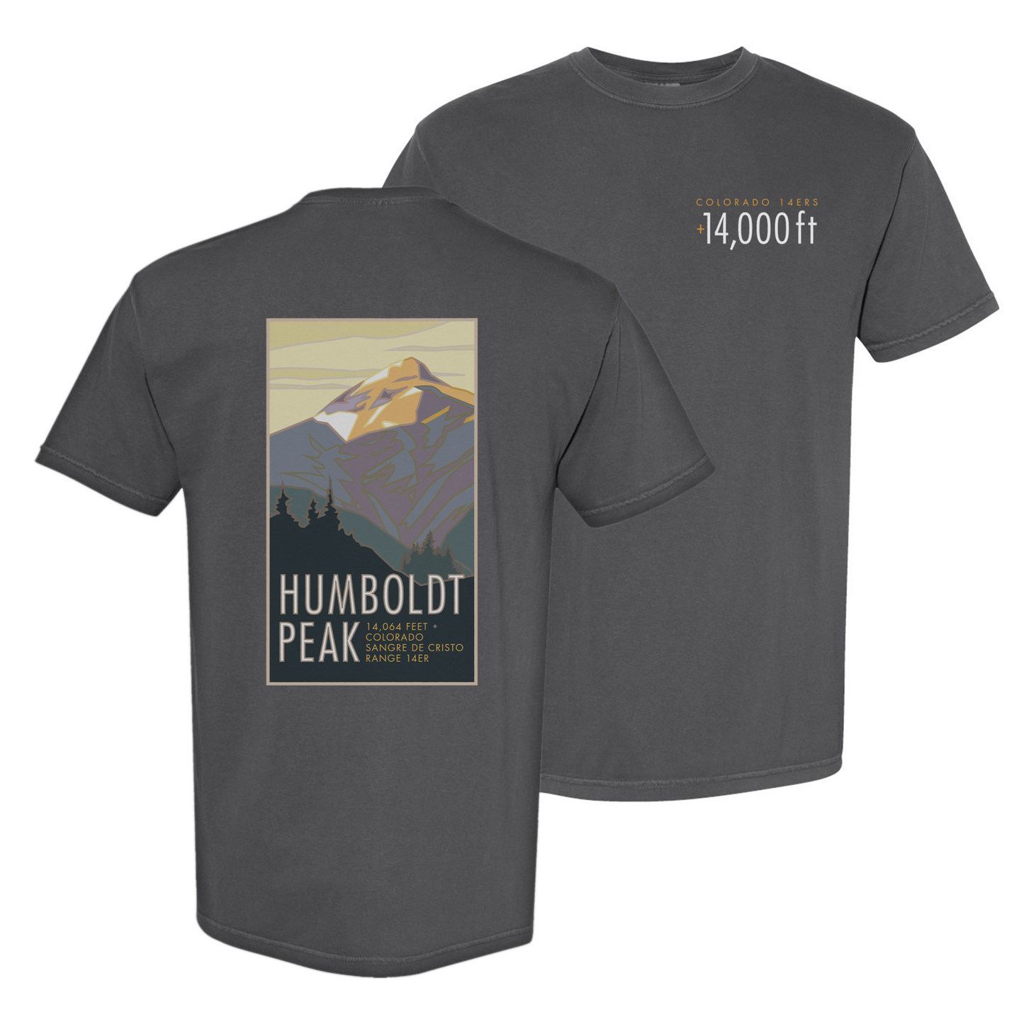 Humboldt Peak, Colorado - Comfort Colors Heavyweight T-Shirt