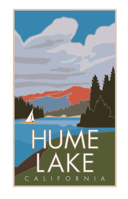 Hume Lake, California - Poster