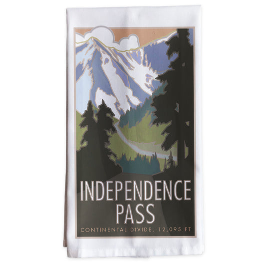Independence Pass, Colorado -Tea Towel