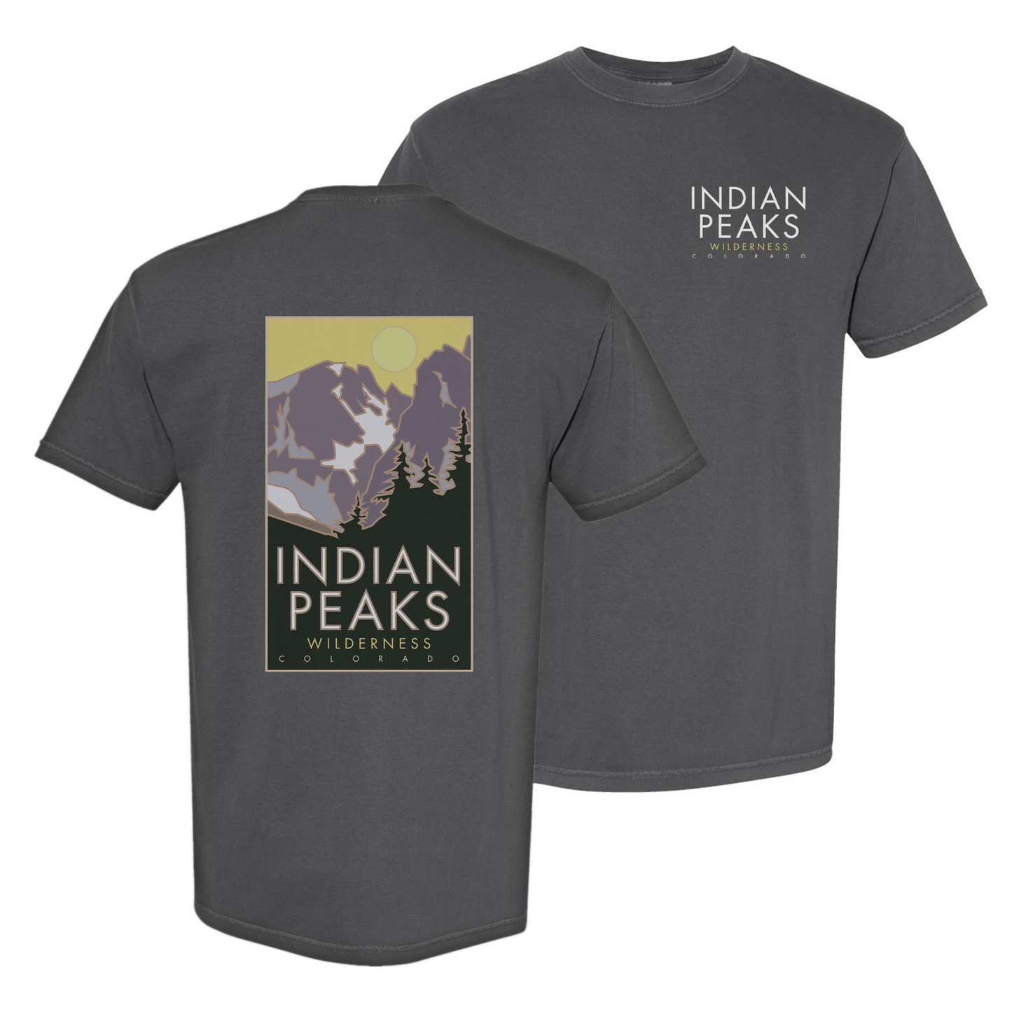 Indian Peaks Wilderness, Colorado - Comfort Colors Heavyweight T-Shirt