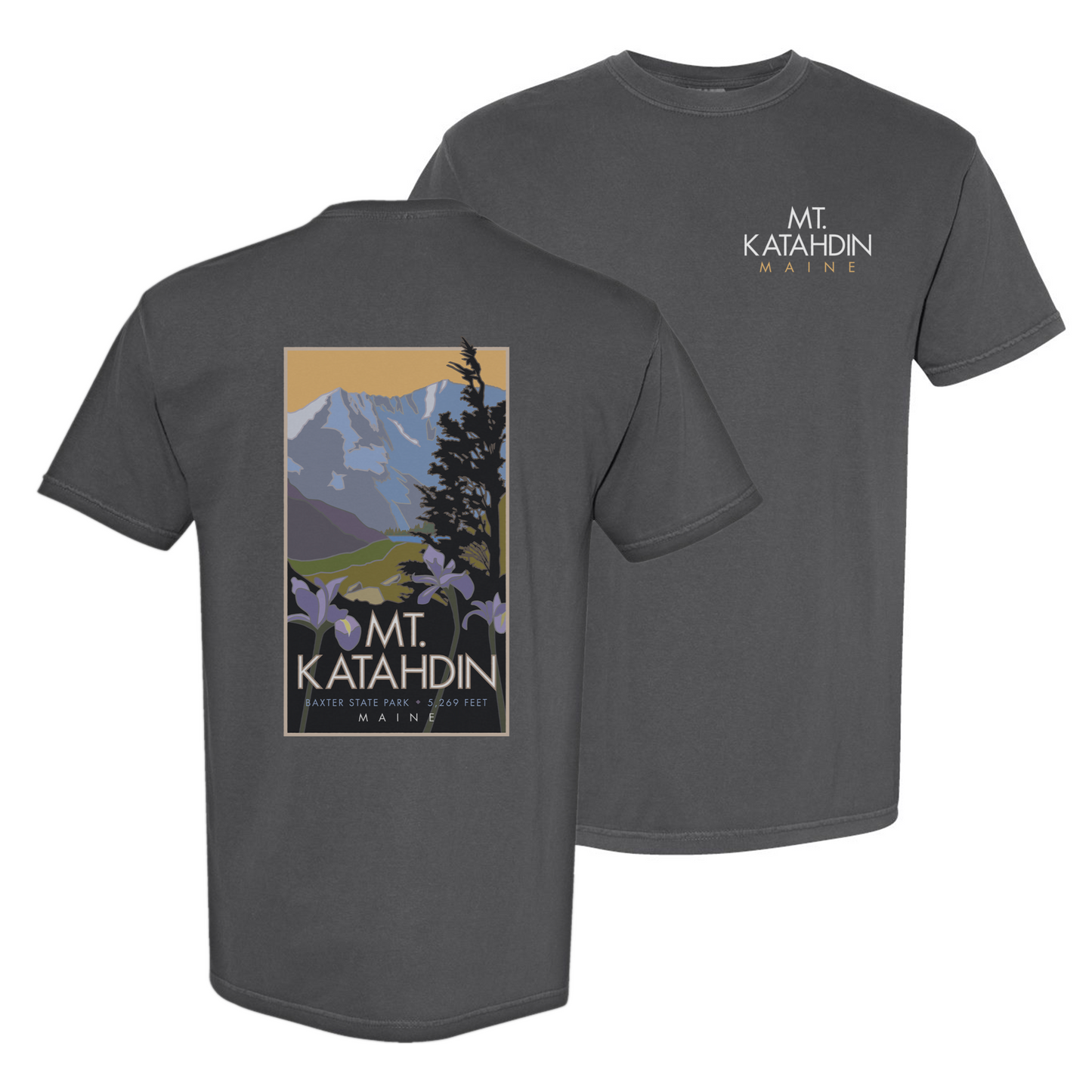 Mount Katahdin, Maine - Comfort Colors Heavyweight T-Shirt