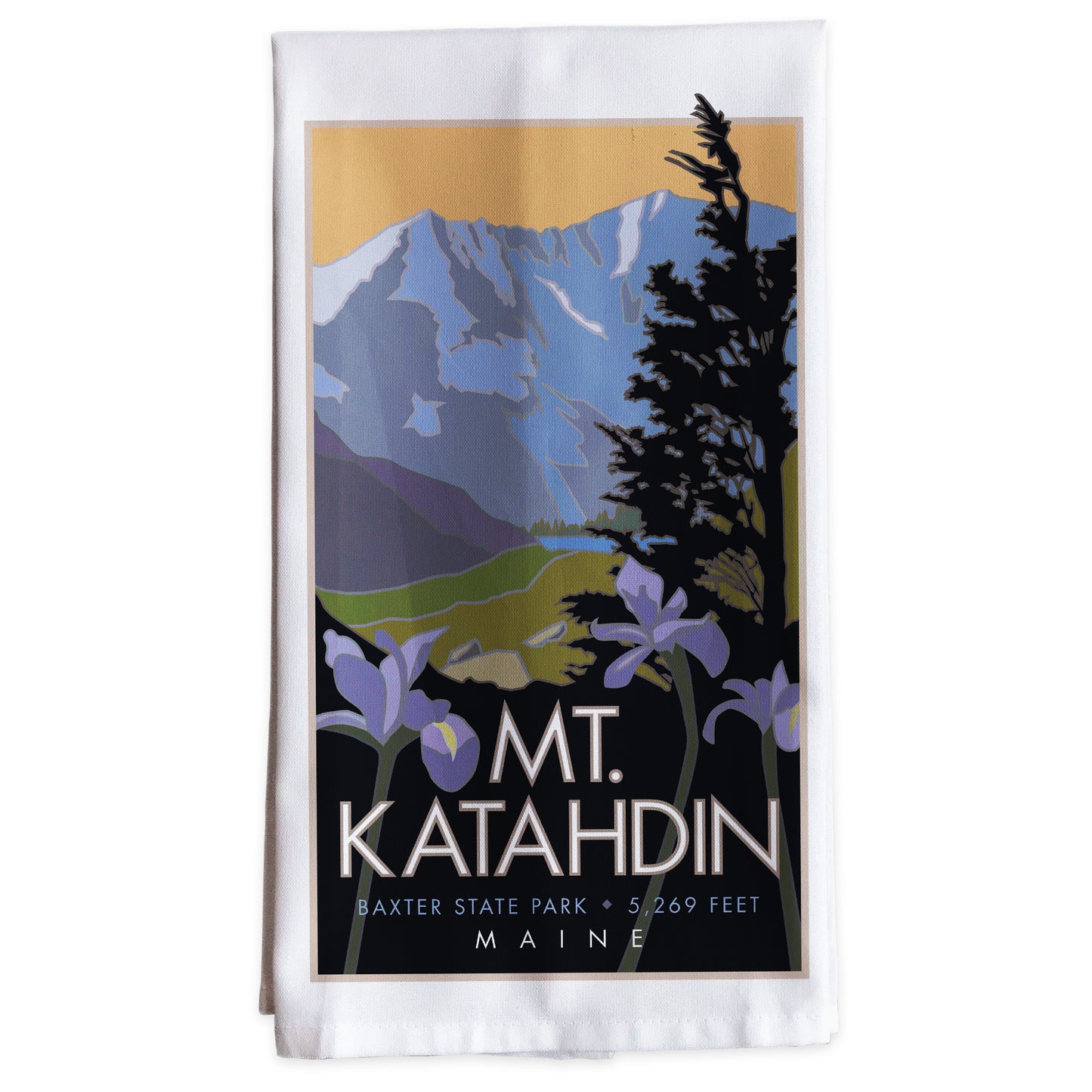 Mount Katahdin, Maine -Tea Towel