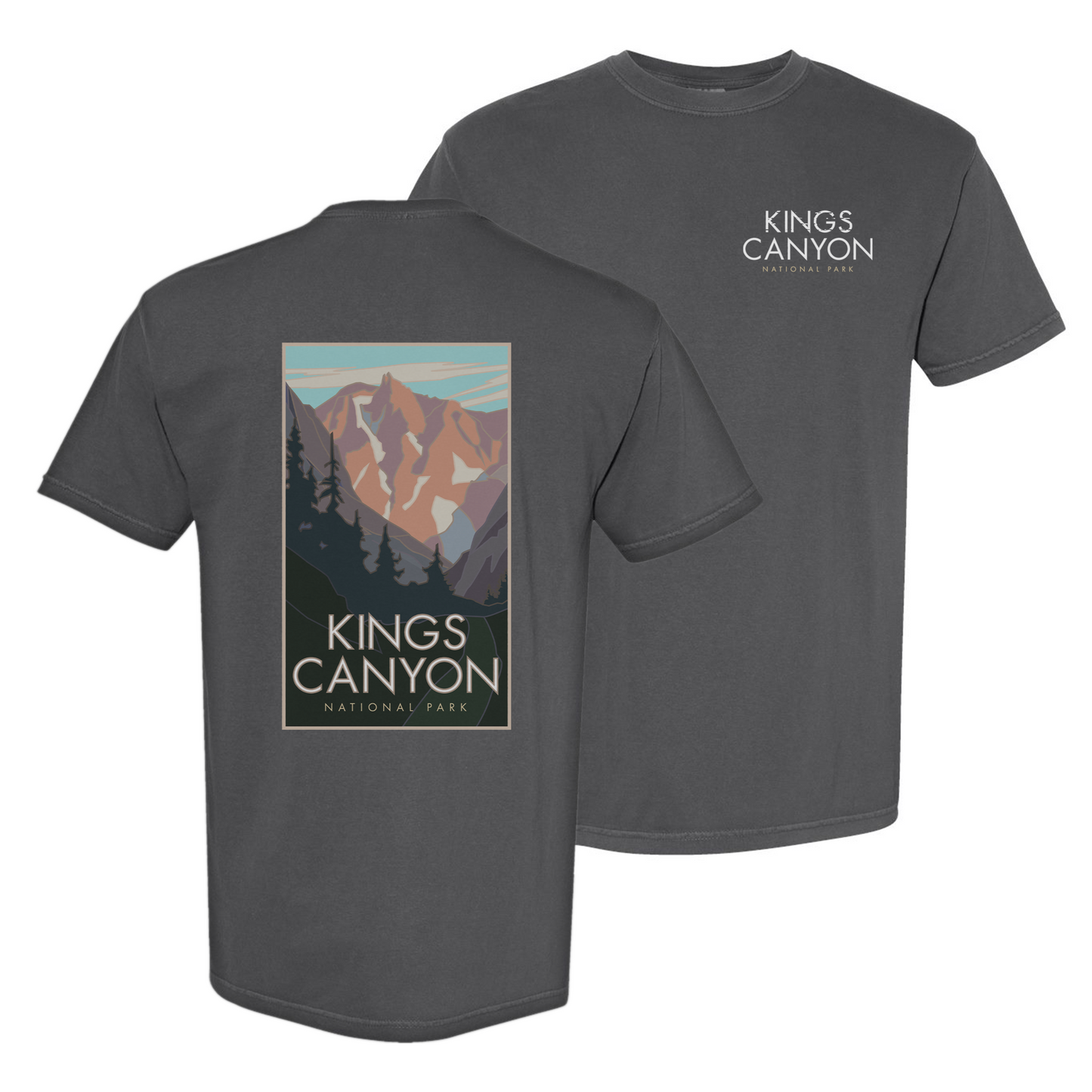 Kings Canyon National Park, California - Comfort Colors Heavyweight T-Shirt