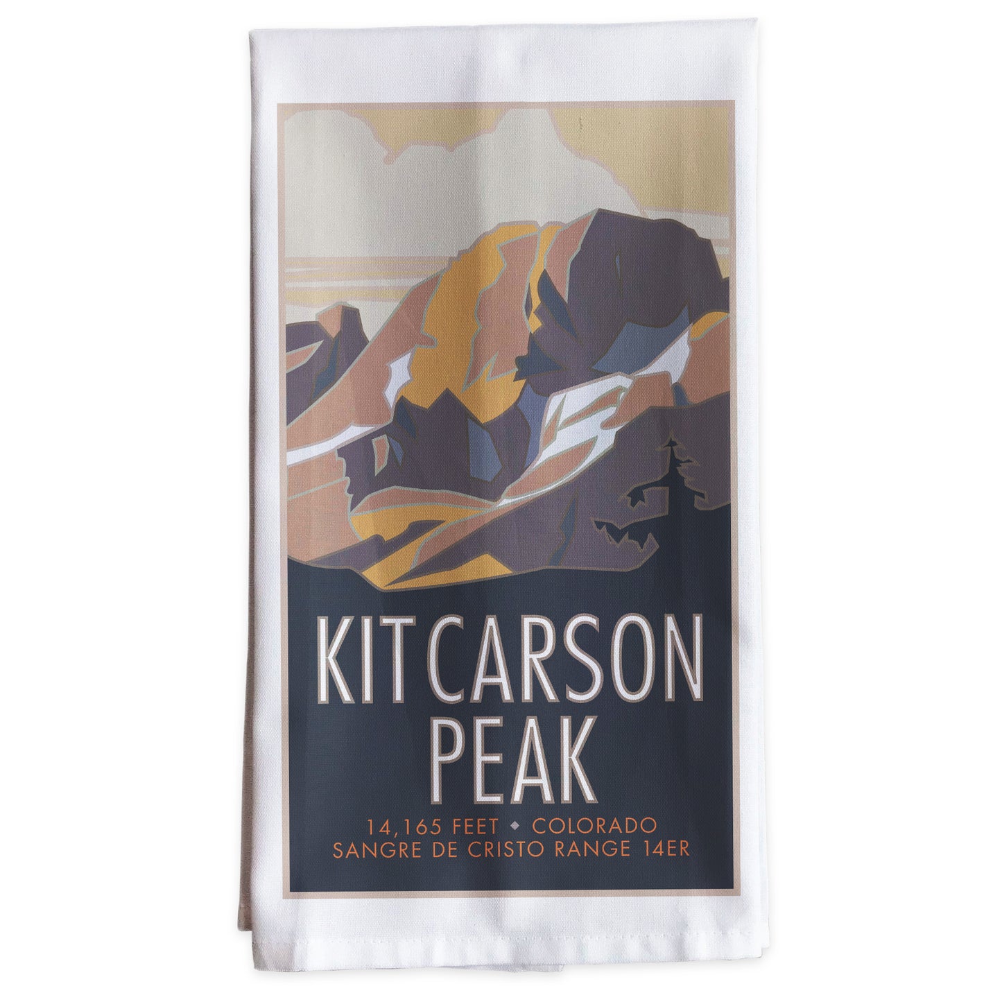 Kit Carson Peak, Colorado - Colorado 14er -Tea Towel