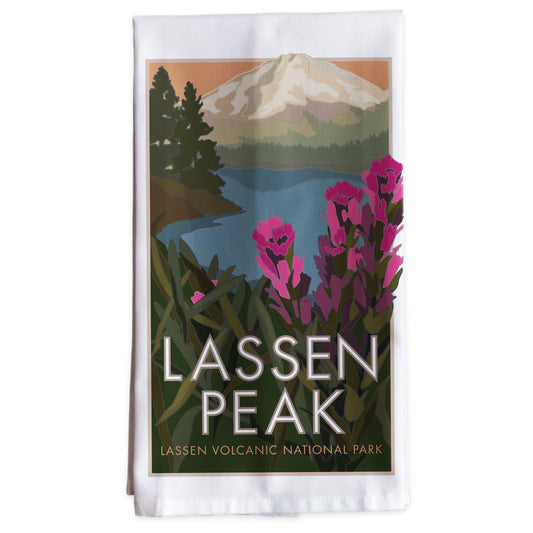 Lassen Peak - California -Tea Towel