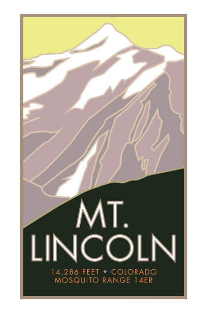 Mt. Lincoln, Colorado - Colorado 14er - Poster