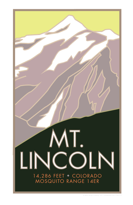 Mt. Lincoln, Colorado - Colorado 14er - Poster