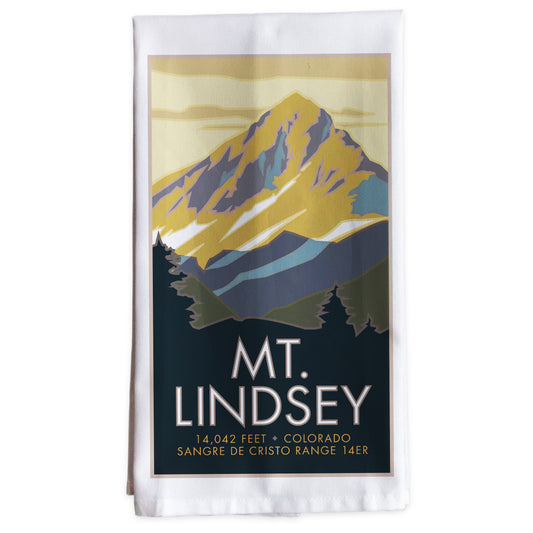 Mt. Lindsey, Colorado - Colorado 14er -Tea Towel