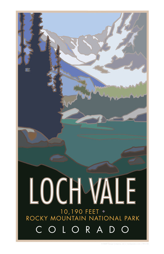 Loch Vale, Rocky Mountain National Park, Colorado - Poster