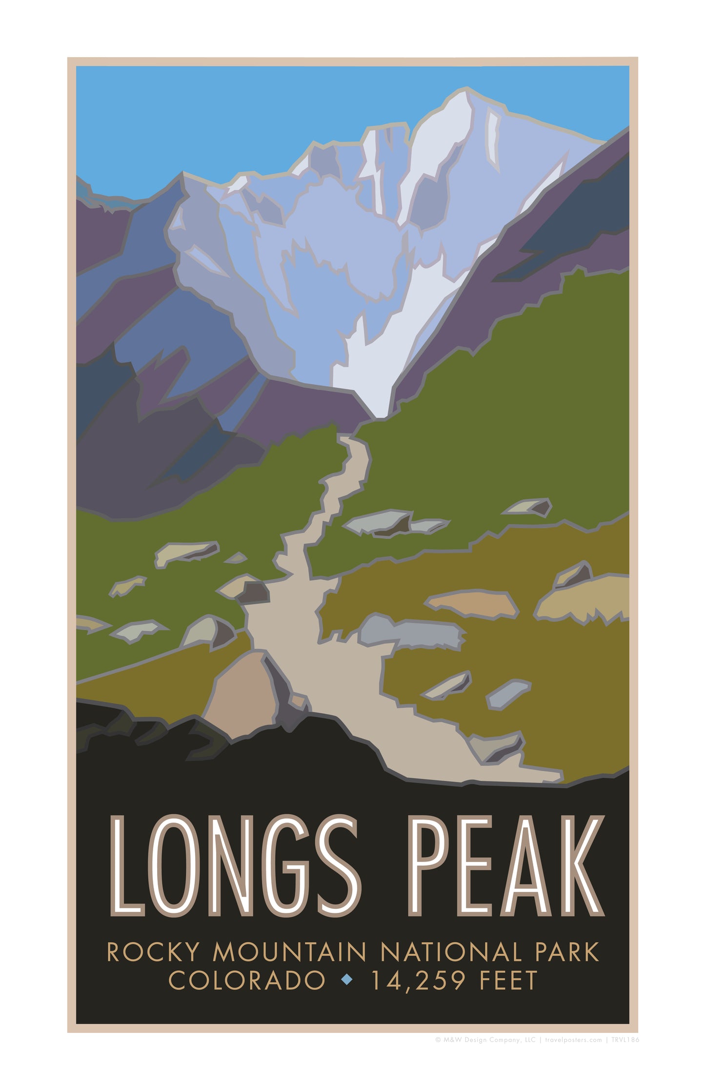 Longs Peak 2, Colorado - Colorado 14er - Poster