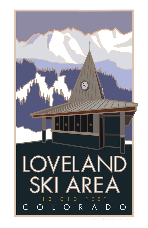 Loveland Ski Area Colorado Travel Poster