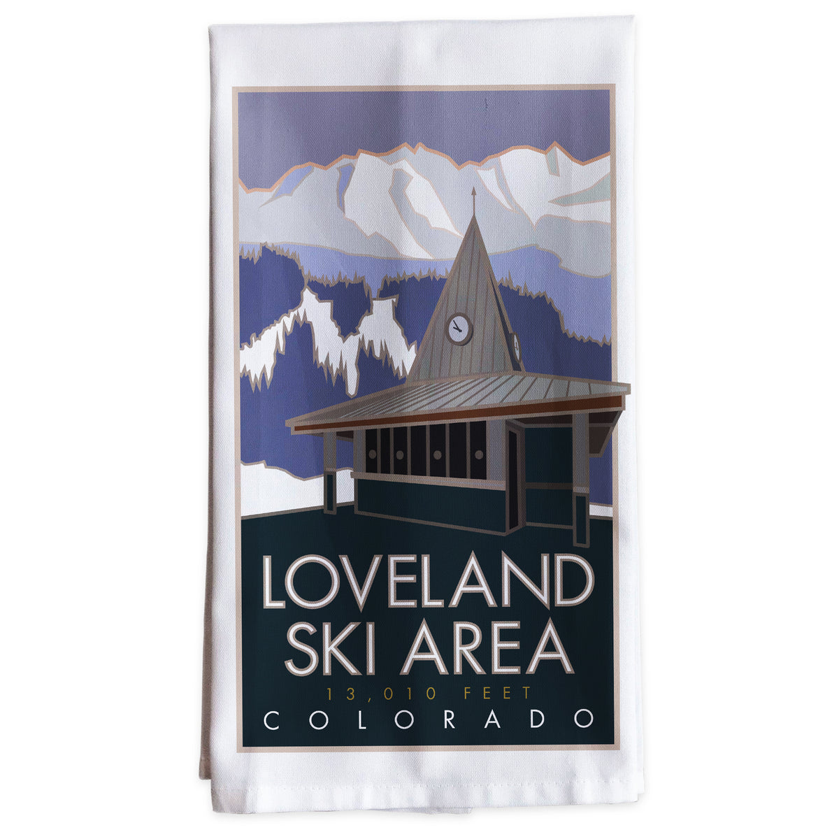 Loveland Ski Area Colorado Tea Towel