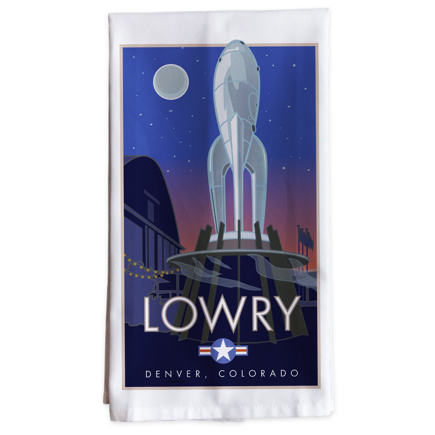 Lowry Neighborhood, Denver, Colorado -Tea Towel