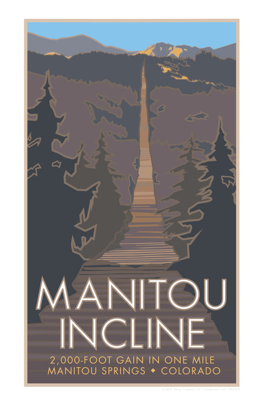 Manitou Incline, Colorado - Poster