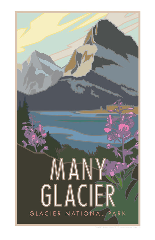 Many Glacier (Glacier National Park) Montana - Poster