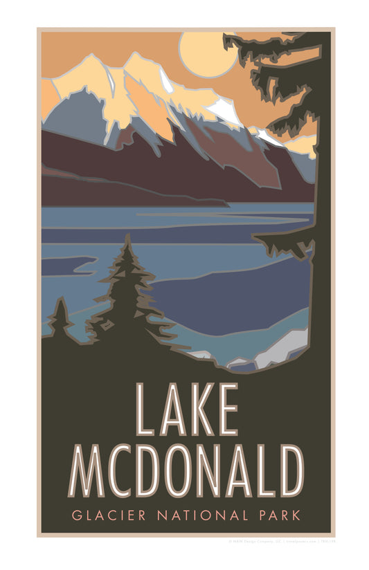 Lake McDonald (Glacier National Park) Montana - Poster