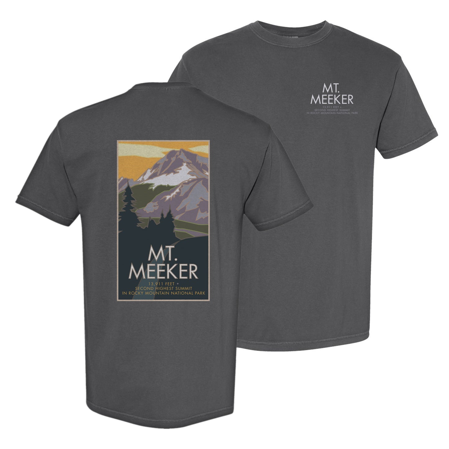 Mt. Meeker, Colorado - Comfort Colors Heavyweight T-Shirt