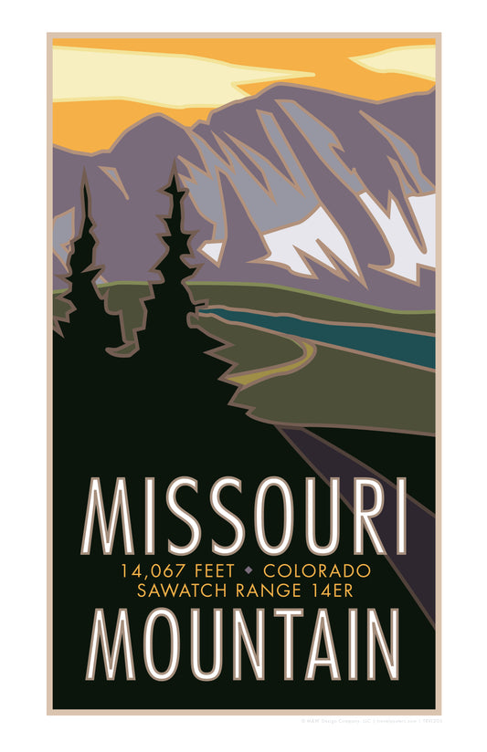 Missouri Mountain, Colorado - Colorado 14er - Poster