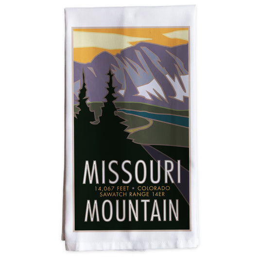 Missouri Mountain, Colorado - Colorado 14er -Tea Towel