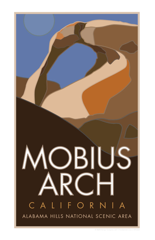 Mobius Arch (Alabama Hills NSA), California - Poster