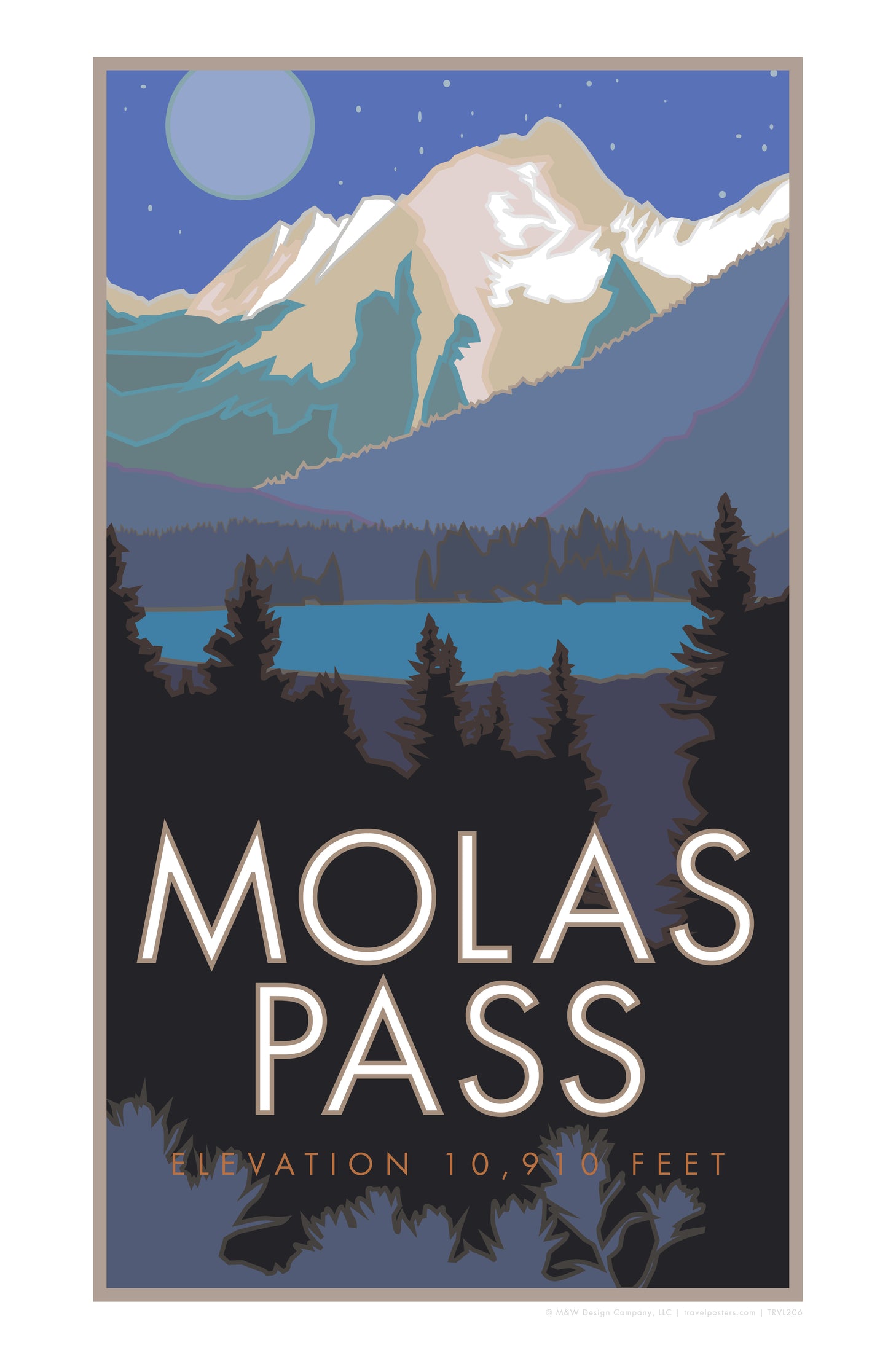 Molas Pass Colorado Travel Poster