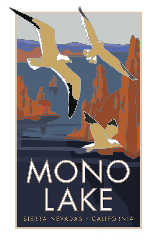 Mono Lake, Sierra Nevadas - California - Poster