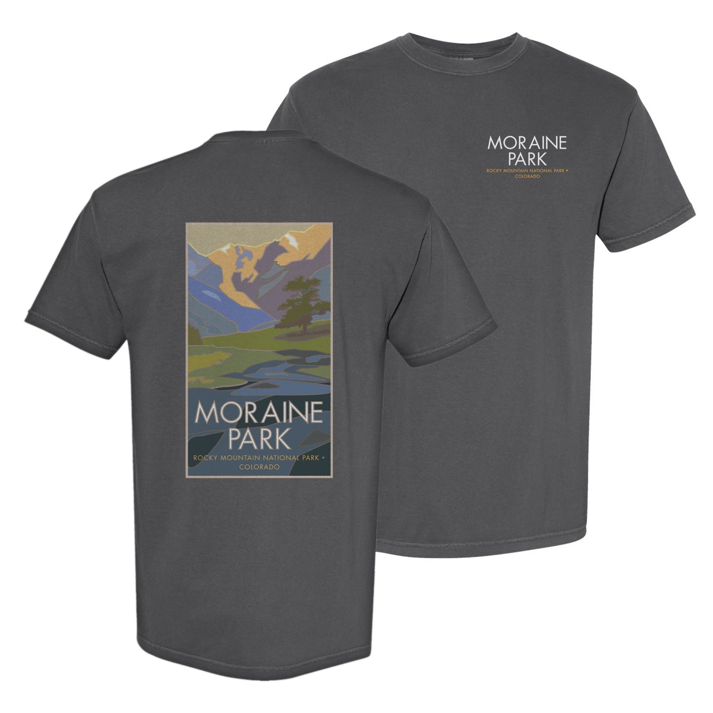 Moraine Park, Rocky Mountain National Park, Colorado - Comfort Colors Heavyweight T-Shirt