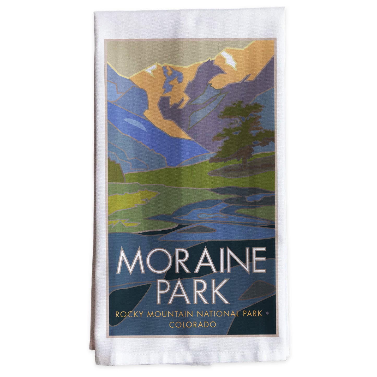 Moraine Park, Rocky Mountain National Park, Colorado -Tea Towel