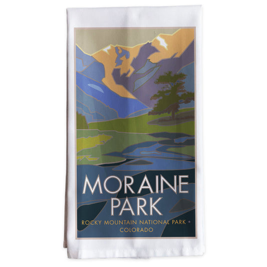 Moraine Park, Rocky Mountain National Park, Colorado -Tea Towel